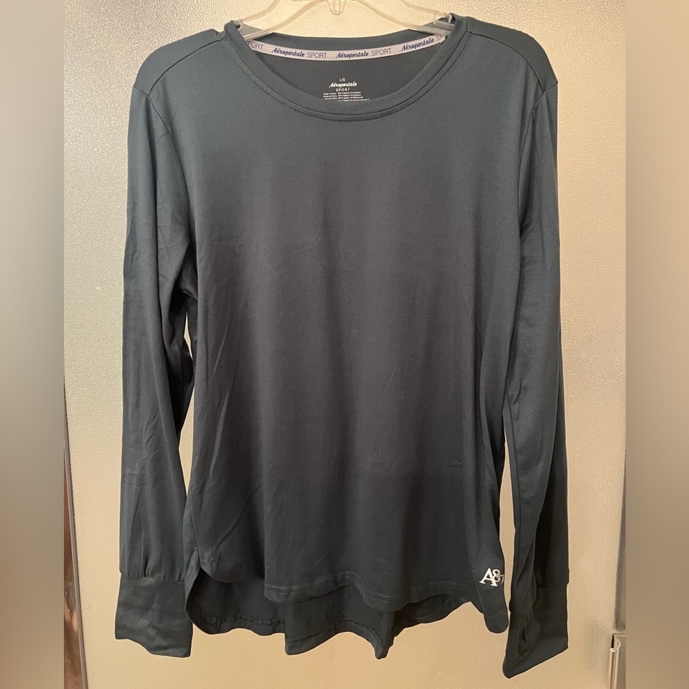 Aeropostale Sport Teal Long Sleeve Top
